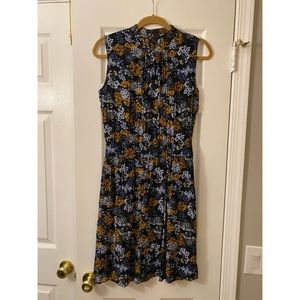 UNIQLO Navy Floral Dress